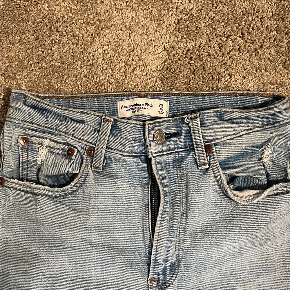 Abercrombie & Fitch Faded Blue Denim Jeans